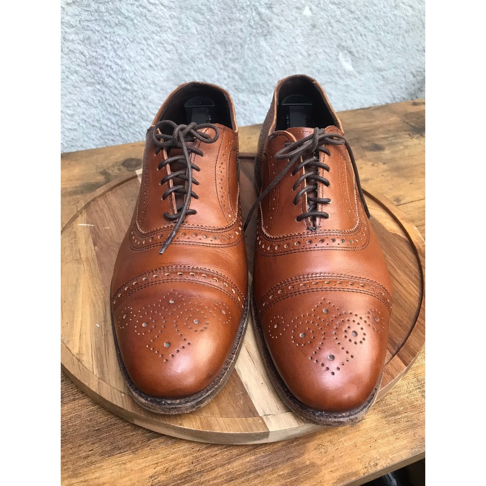 Allen Edmonds Bartlett Oxford Men 12 D Walnut Brogue Independence Collection